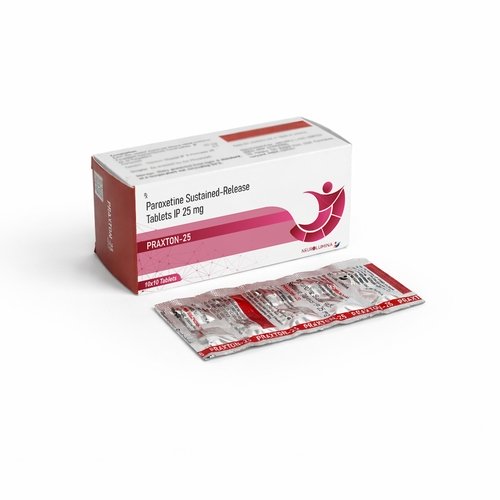 Paroxetine ER 25 mg PCD Pharma Franchise with pharmaceutical products, healthcare distribution network, and modern packaging design.