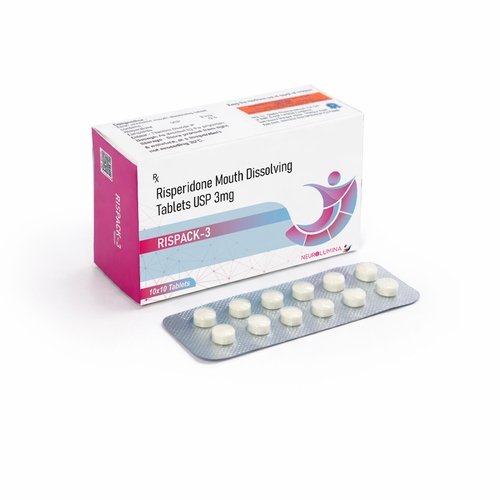 Risperidone 3 mg PCD Pharma Franchise opportunity with healthcare distribution, pharmaceutical marketing support, and modern medicine packaging.