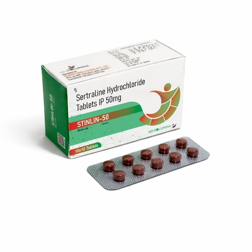 Sertraline 50 mg PCD Pharma Franchise business opportunity with pharmaceutical products, healthcare distribution, and modern pharma packaging.