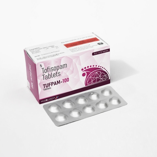 Tofisopam 100 mg PCD Pharma Franchise business opportunity with pharmaceutical products, healthcare distribution, and modern packaging.